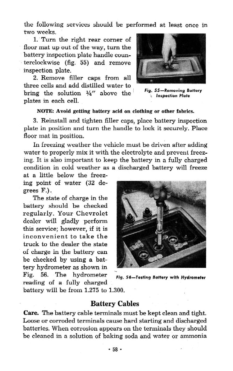 1951 Chevrolet Trucks Operators Manual Page 50